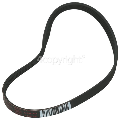 Whirlpool Poly-Vee Drive Belt - 521J5PJE