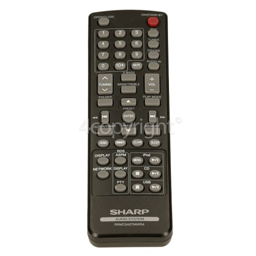 Sharp GA279AW Remote Control