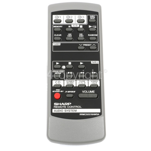 Sharp G0219AW Remote Control