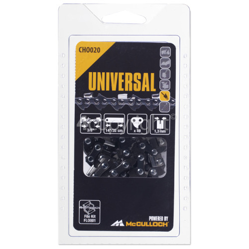 Universal Powered By McCulloch CHO020 35cm (14") 49 Drive Link Chainsaw Chain