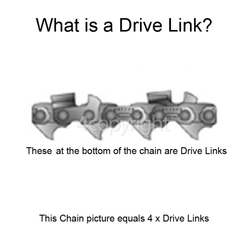 McCulloch CH0034 38cm (15") 64 Drive Link Chainsaw Chain