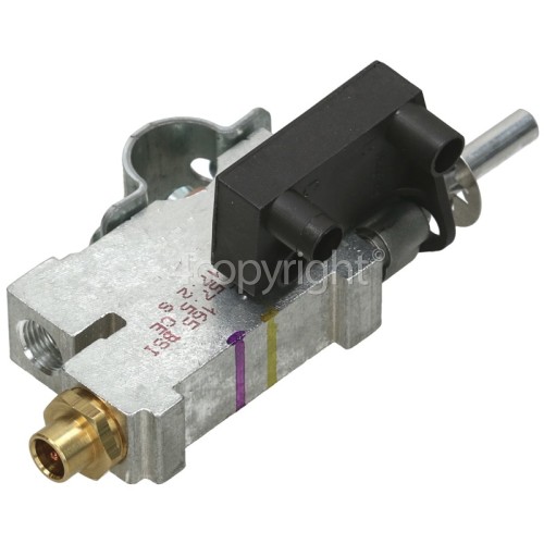 Rangemaster 9276 PLUS 90 FXP PYRO DF NG CRANBERRY Semi Rapid Gas Tap : 80642 165 With Robertshaw Switch Attached 404101137