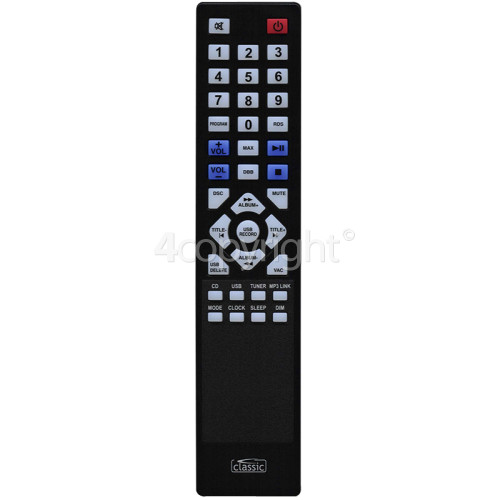 Panasonic SAHT530 Compatible DVD Recorder Remote Control