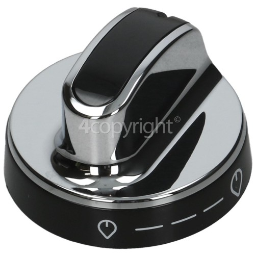 Belling Hob Control Knob Black / Chrome www.bellingspares.co.uk