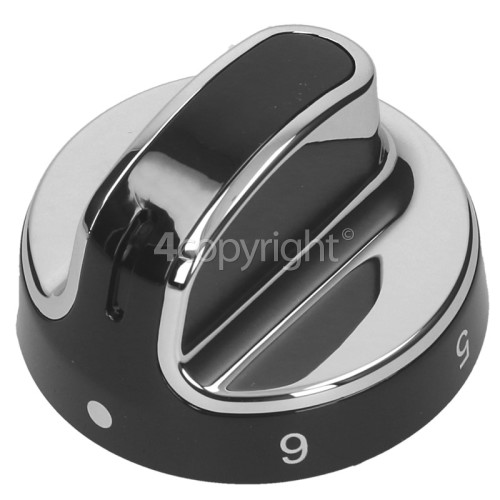 Belling Hob Control Knob Black / Chrome www.bellingspares.co.uk
