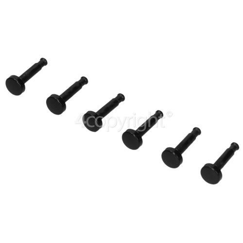 Rangemaster Timer Button (Pack Of 6) - Black