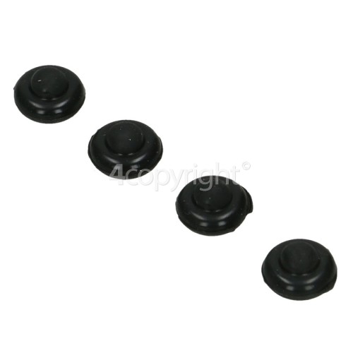 Whirlpool 601.234.75 HB G21 S Pan Support Rubber Buffer Feet - Pack Of 4