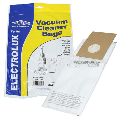 Electrolux ES82 Filter-Flo Synthetic Dust Bags (Pack Of 5) - BAG345