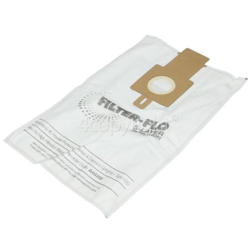 Hoover PU71 PU01011 H20 Filter-Flo Synthetic Dust Bags (Pack Of 5) - BAG359