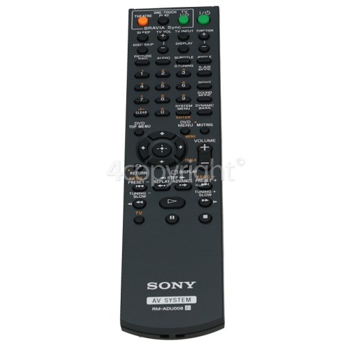 Sony DAVDZ260 RMADU008 Remote Control