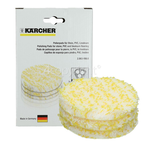 Karcher Stone / Linoleum / PVC Polishing Pads - Pack Of 3