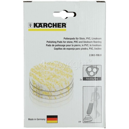 Karcher Stone / Linoleum / PVC Polishing Pads - Pack Of 3