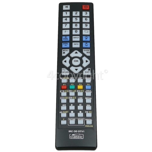 Sharp Compatible TV Remote Control