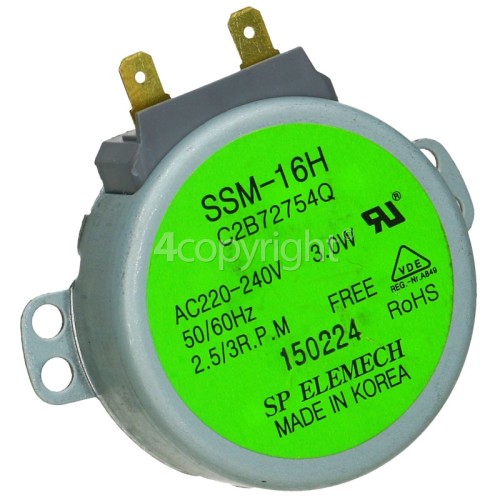 LG Turntable Motor : SP ELEMECH SSM-16H C2B72754Q