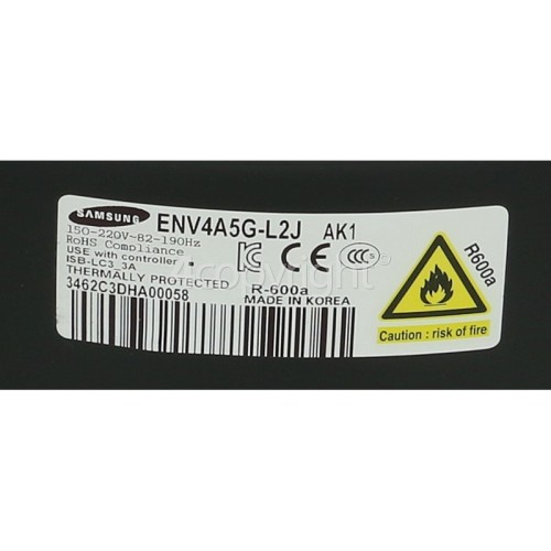 Samsung Compressor Bldc Ipm 15 32cc Env4a5gl2j Ak1 Www Samsungspares Co Uk