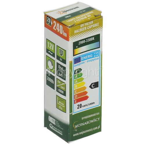 Gorenje 20W Cooker Hood Lamp G4 12V www.gorenjespares.co.uk