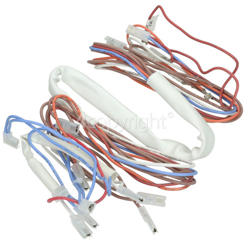 Rangemaster 8054 110 DF NG FSD silver/chrome Wire Assy - Timer Fan Rh Oven