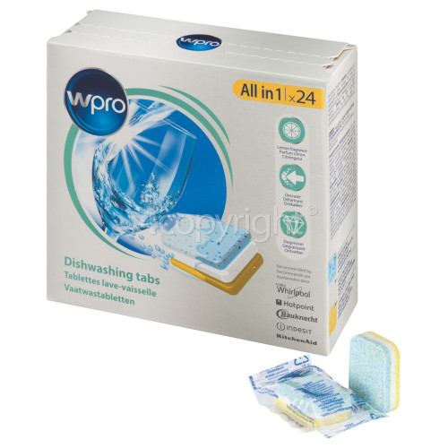 Wpro Powerpro Dishwasher Tablets (Box Of 24)