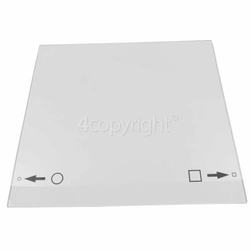 Rangemaster 10003 Professional Plus 100 FX DF FSD Cranberry/Chrome Oven Middle Door Glass