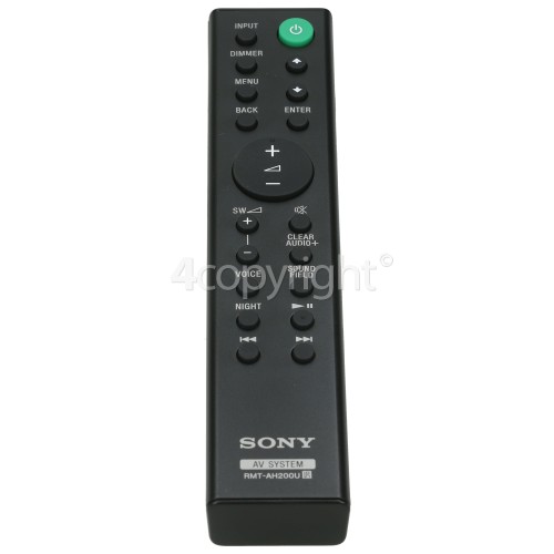 Sony RMT-AH200U Sound System Remote Control