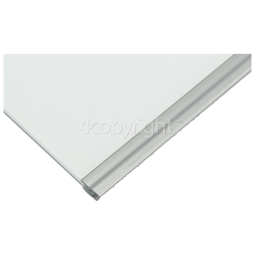 RB411N4WW Fridge Glass Shelf With Trims 485x301mm