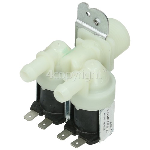 Hoover Cold Water Double Inlet Solenoid Valve : 180DEG. With 12 Bore Outlets