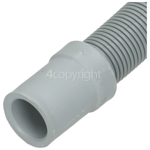 Indesit IWC 6105 (UK) 1. 8M Drain Hose Straight 17mm End With Right Angle End 29mm, Internal Dia.s'
