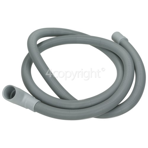 Indesit IWC 6105 (UK) 1. 8M Drain Hose Straight 17mm End With Right Angle End 29mm, Internal Dia.s'