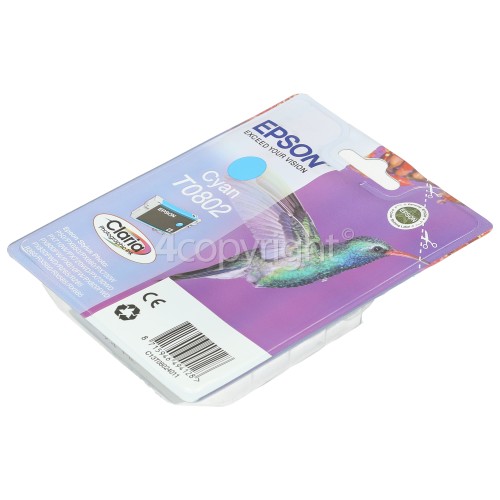 Epson Genuine T0802 Cyan Ink Cartridge