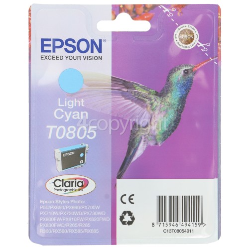 Epson Genuine T0805 Light Cyan Ink Cartridge