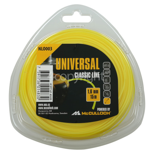 Universal Powered By McCulloch NLO003 Round Nylon Line