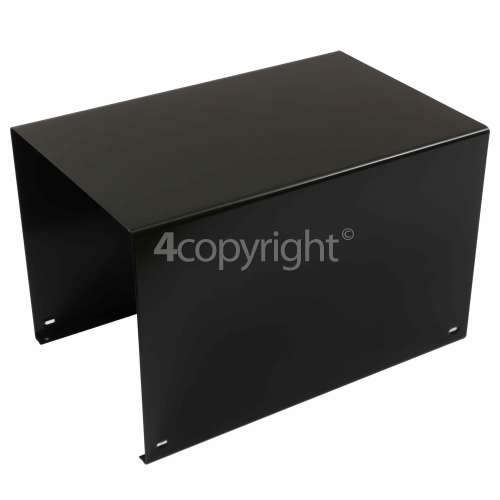 Rangemaster 6305 CH90 Electric black/chrome badge Upper Chimney - Black