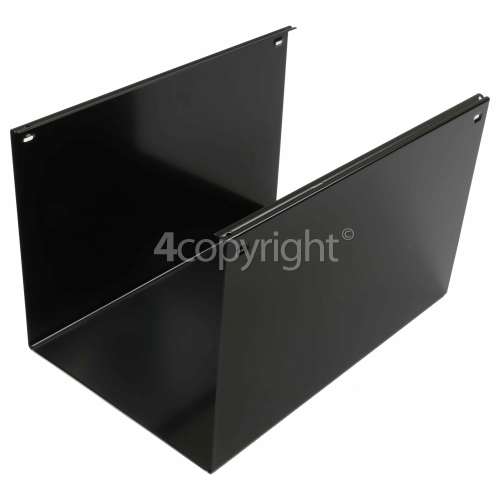 Rangemaster 6305 CH90 Electric black/chrome badge Upper Chimney - Black