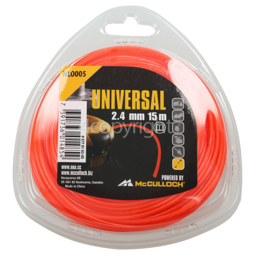 Universal Powered By McCulloch Trim Mac 250 NLO005 Round Nylon Line