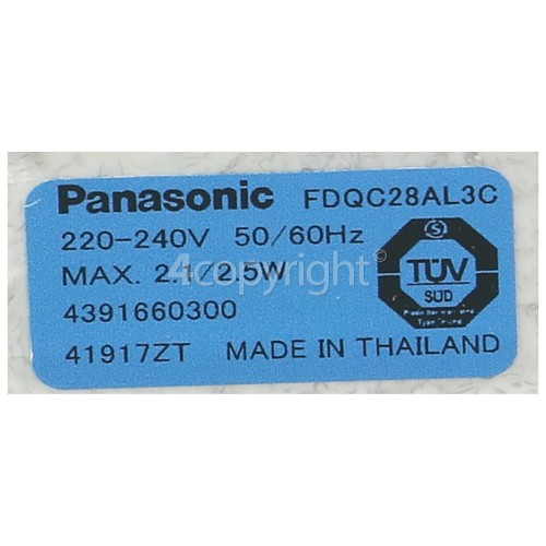 Blomberg Fan Motor : Panasonic 2.1/2.5w 220/240v ( FDQC28AL3C )