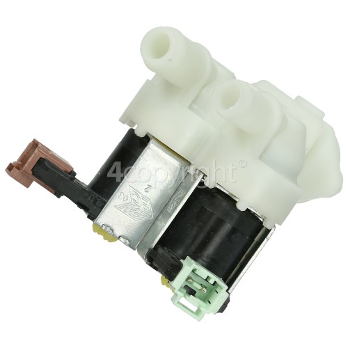 Electrolux Group Cold Water Double Solenoid Inlet Valve : 180Deg. With Protected (push) Connectors