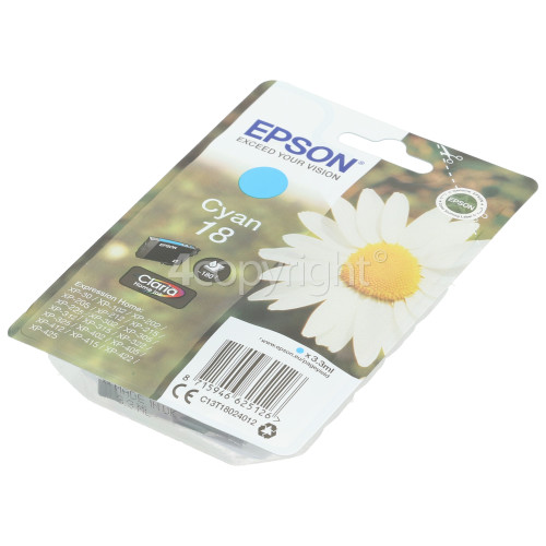 Epson Genuine T1802 Cyan Ink Cartridge