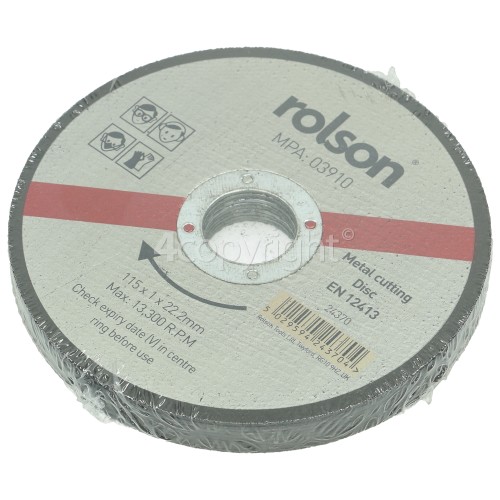 Rolson 115mm Steel Cutting Disc