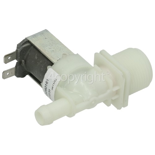 Hotpoint 9519W Cold Water Single Solenoid Inlet Valve : 180Deg. 12 Bore Outlet
