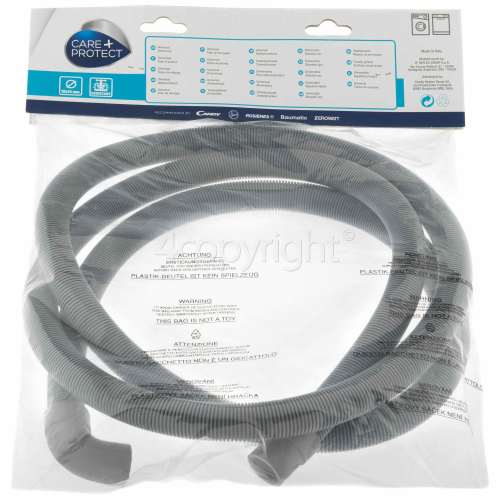 Care+Protect 2.5m Washing Machine / Dishwasher Drain Hose 19x24mm Diameter