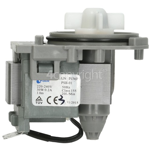 Candy Drain Pump (With Flat Top) : Fudi PSB-01 30W (Also Suitable To Fit Askoll M113 With Flat Top)