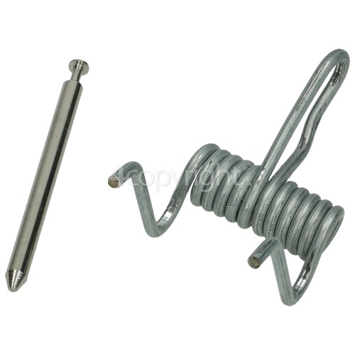 Hinge with spring discount