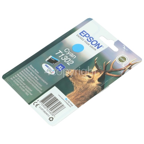 Epson Genuine T1302 Cyan Ink Cartridge