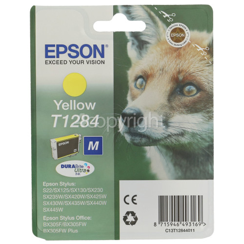 Epson Genuine T1284 Yellow Ink Cartridge