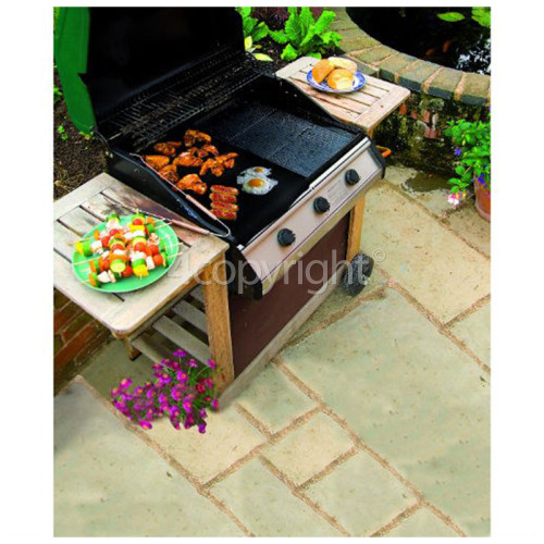 BBQ Hotplate PTFE Non-Stick Reusable Liner - 40 X 50cm