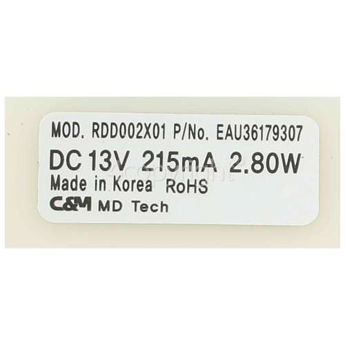 LG Motor : C&M MD TECH RDD02X01 P/N EAU36179307 DC 13V 2.80W