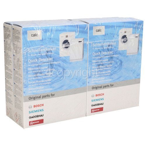 bosch siemens quick descaler for washing machines and dishwashers