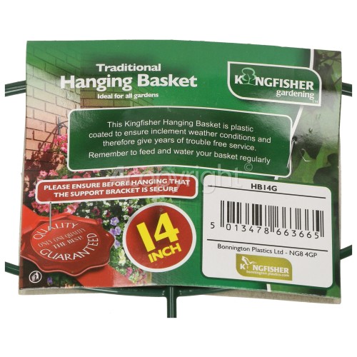 Kingfisher 14" Hanging Basket