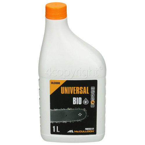 McCulloch OLO008 Chain Oil (Bio) 1 Litre www.4mcculloch.co.uk