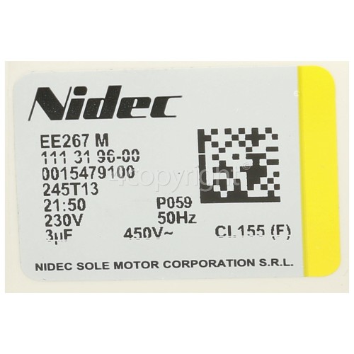 Aeg Wash Pump : Nidec Sole EE267M 1113196-00 001547100